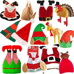 NOVEDAD SOMBREROS DE NAVIDAD FESTIVO DISFRACES FIESTA FIESTA SOMBRERO DE NAVIDAD ACCESORIOS LOTE - Imagen 1 de 28