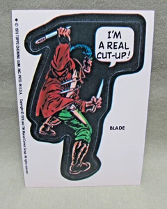 1976 BLADE STICKER Topps vintage Marvel Super Heroes comic book hero card - Picture 1 of 2