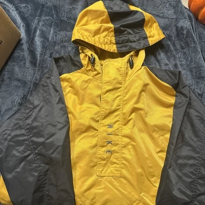 Vintage Nike Black and yellow pullover Jacket - Image 1 of 4
