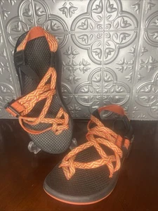 Chaco Z2 (Damen 6) klassische sportliche Stappy-Sandale Wandern Wasserschuhe geflickt bernsteinfarben - Bild 1 von 5