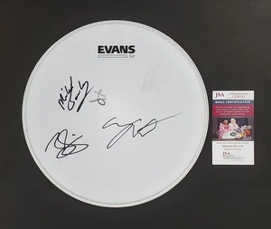 ACID BATH BAND SIGNED 12" EVANS DRUMHEAD W/ JSA CERT RARE DAX RIGGS - Picture 1 of 1