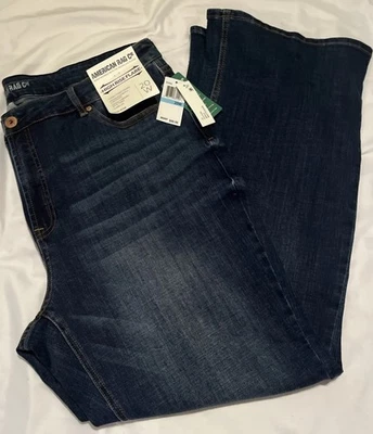 American rag cie High Rise Flare Leg Size 20W Stretch & Recovery Blue Jeans NEW - Изображение 1 из 4