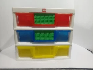 LEGO IRIS 3 Drawer Storage Tower Bin Organizer Container w/ 3 Sorting Bins - Picture 1 of 9