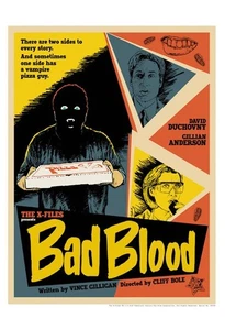 Expediente X Episodio Bad Blood Obra de Arte Agentes Fox Mulder Dana Scully J.J. Lendl Arte - Imagen 1 de 1