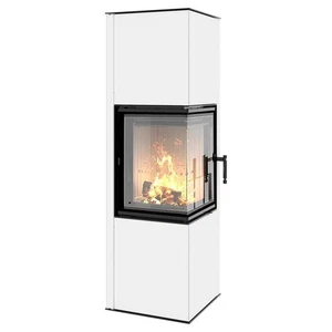 HITZE Eck Kaminofen SIGA 6,5 kW weiß Holzofen Stückholzofen - Bild 1 von 9