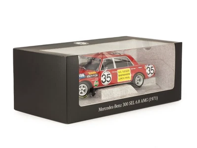 MERCEDES 300 SEL 6.8 AMG #35 2ND 24H SPA 1971 HEYER MINICHAMPS B66040650 1:18 - Photo 1/3