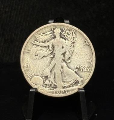 1921 - Walking Liberty Half Dollar Silver 50C - 2 - Image 1 of 2