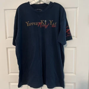 Grunt Style Yippie Ki Yay Christmas Graphic Shirt Gr. 2XL, Blau Kurzarm - Bild 1 von 4