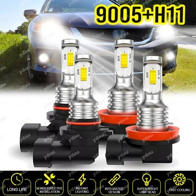 Faro LED bombilla haz alto/bajo para Honda Accord LX sedán 4 puertas 2,4 L 2008-2017 Foto 1 de 4