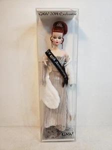 25TH SILVER CELEBRATION SILKSTONE BARBIE DOLL 2014 GAW CONVENTION LE 275 NRFB - Picture 1 of 11