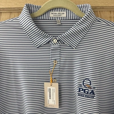 Polo Peter Millar Crown Sport Linden 2025 PGA Championship Codorniz Hueco $120 Foto 1 de 4
