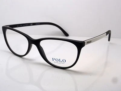 NUEVO POLO RALPH LAUREN PH 2130 5514 Mate Negro/Blanco 52mm RX Anteojos  Foto 1 de 4