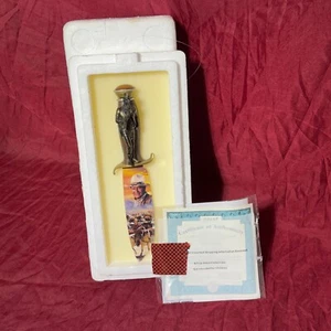 Coltello omaggio John Wayne 2007 da collezione #9 Sunset Rider ceramica con certificato di autenticità - Foto 1 di 12