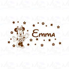 Personalised Minnie Mouse Any Name in Disney Decal with flowers