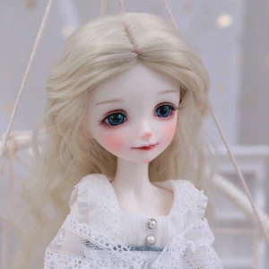 Bambola BJD 1/6 bambina bambole snodate viso trucco parrucche scarpe vestiti set completo giocattolo regalo - Foto 1 di 11