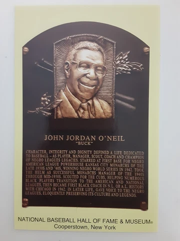 2022 Buck O'Neil HOF Plaque Postcard Postmarked on Induction Day 7/24/22 Cover