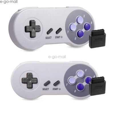 2PCS 2.4G Wireless SNES Gamepad for Super Nintendo Entertainment System SFC - Image 1 of 4