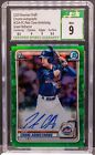 PETE CROW-ARMSTRONG 2020 Bowman Chrome Green Refractor RC Auto 36/99 CSG 9/10