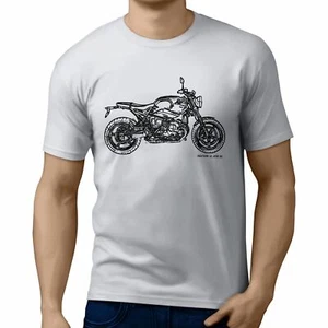 Camiseta para ventilador de motocicleta JL Illustration for a BMW RnineT Pure 2017 - Imagen 1 de 24