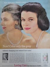 1964 Clairol Loving Care hair color lotion cover gray vintage ad