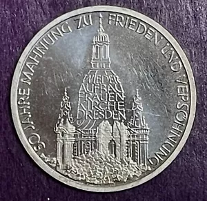 1995-J GERMAN 10 Mark - Silver 50th Anniversary Coin - Picture 1 of 2