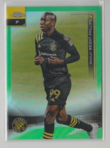 2021 Topps Chrome MLS Neon Green Refractor #82 Bradley Wright-Phillips 70/99