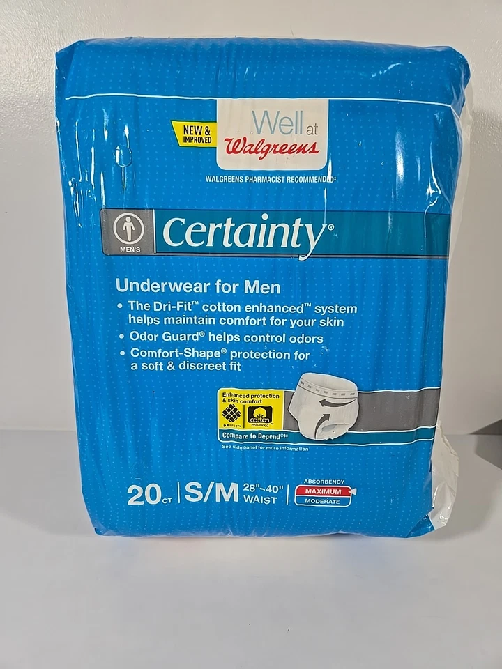 Walgreens Certainty Protective Underwear for Men Large/XL 18 ea
