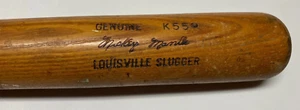 MICKEY MANTLE NY YANKEES K55 LOUISVILLE SLUGGER H&B BASEBALL BAT POWERIZED RARE - Picture 1 of 10