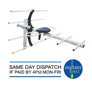 Digital TV Antenne 7 Element HD Freeview Loft / Outdoor Ariel Arial Antenne 4G - Bild 1 von 2