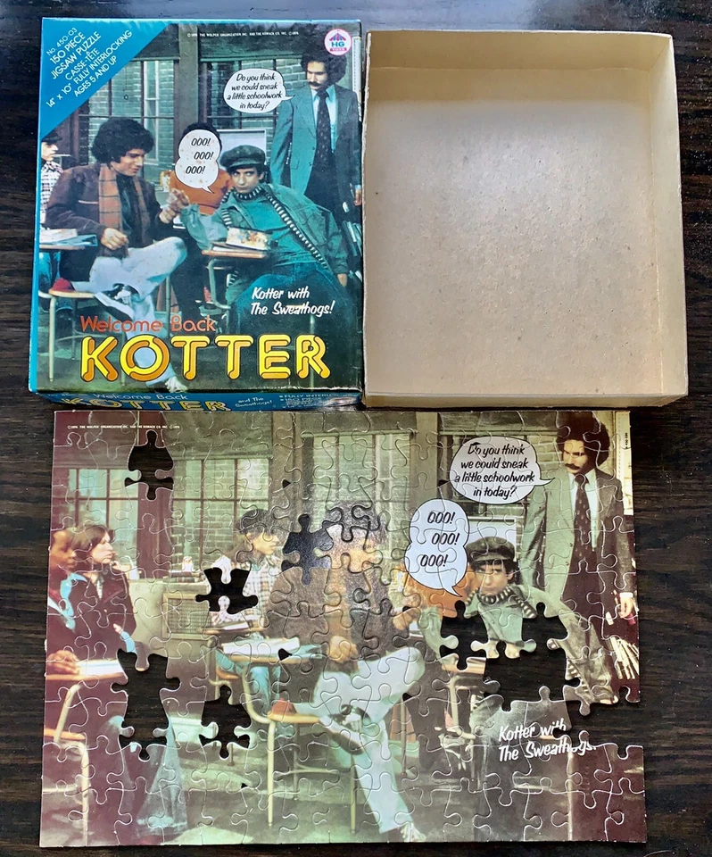 Welcome Back Kotter Sweathogs Puzzle 1976 HG Toys  INCOMPLETE See Photo - Image 1 of 4