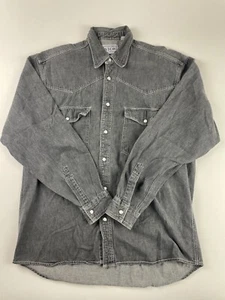 Nico Button Up Shirt Men's Medium Gray Long Sleeves - Picture 1 of 11