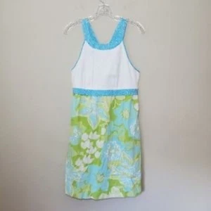 Vestido Lilly Pulitzer Vintage Jubileo 50º Tropical Playa Preppy Resort Wear Talla 2 - Imagen 1 de 15