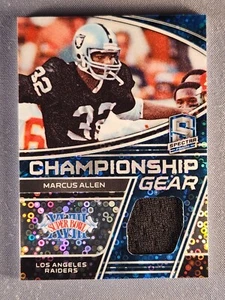 2022 Spectra Championship Gear Jersey Neon Blue Prizm #CG-MAL Marcus Allen /60 - Picture 1 of 4
