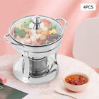 Chafing Dish Buffet Set Stainless Steel Food Warmer Chafer Complete Set Round 4X