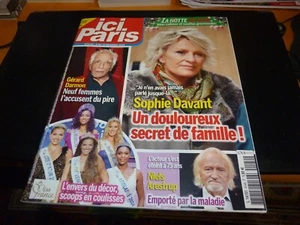 Revue "ICI PARIS N°4144 - 2024" Sophie DAVANT, Gerard DARMON, Niels ARESTRUP - Bild 1 von 1