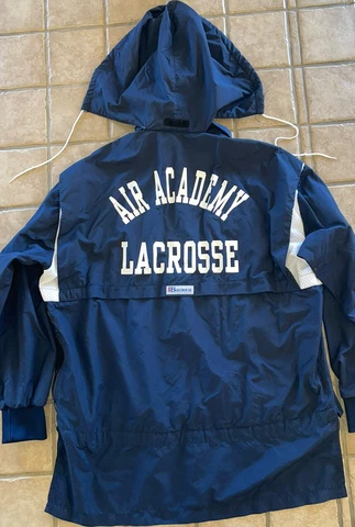 United States Air Force Academy Falcons Lacrosse VTG Jacket Boathouse #54 Nylon Cover
