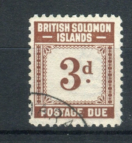 Solomon Islands KGVI 1940 Postage due 3d brown  SG.D3 fine used Cover