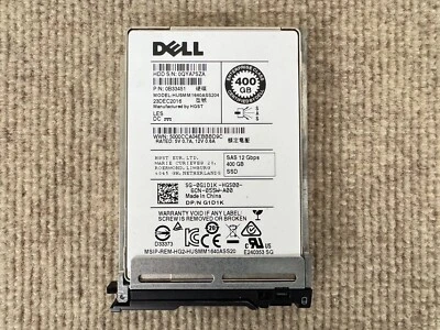 Dell G1D1K 400GB 12G 2.5 inch  SSD HUSMM1640ASS204 For Dell PowerEdge VRTX Tray - Image 1 of 3