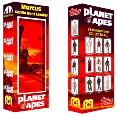 "Mego Planet of the Apes Marcus Hunt Leader caja personalizada para figura de acción POTA 8""" Foto 1 de 2