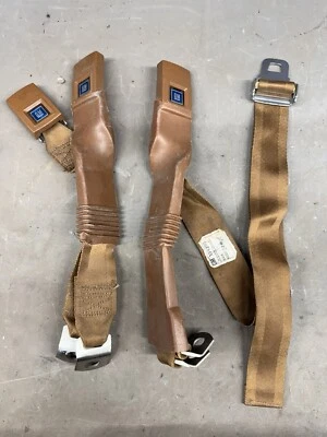 1973-1987 Chevy K5 Blazer Pickup Truck Lap Seat Belts Buckles GMC Jimmy Sierra - Image 1 of 4