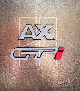PACK Citroën AX GTi Mk2 3D Rear Emblem – Premium Replacement Badges restauratio - Imagen 1 de 4