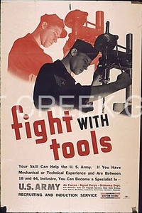WWII Poster, "Your Skill Can Help the U.S. Army" Art Print on 11x14" 22631 - Picture 1 of 1