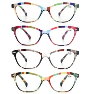 Modfans 4er Set Damen Bunt Lesebrille Brille Dioptrien +0,5 - Bild 1 von 9