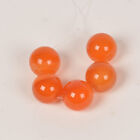Ensemble de perles rondes d'arachide agate orange 18 mm