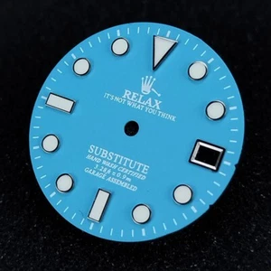 Sky Blue Relax Dial for Seiko Modified watch accessories NH35 Moveme - Picture 1 of 5