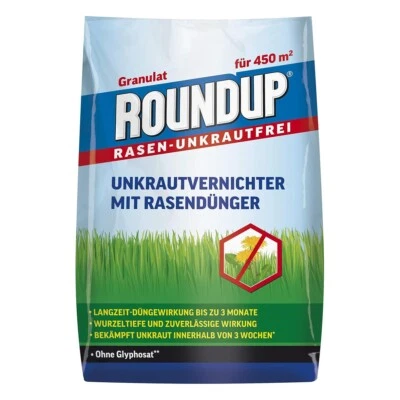Roundup Rasen Unkrautfrei Unkrautvernichter mit Rasendünger - Bild 1 von 2