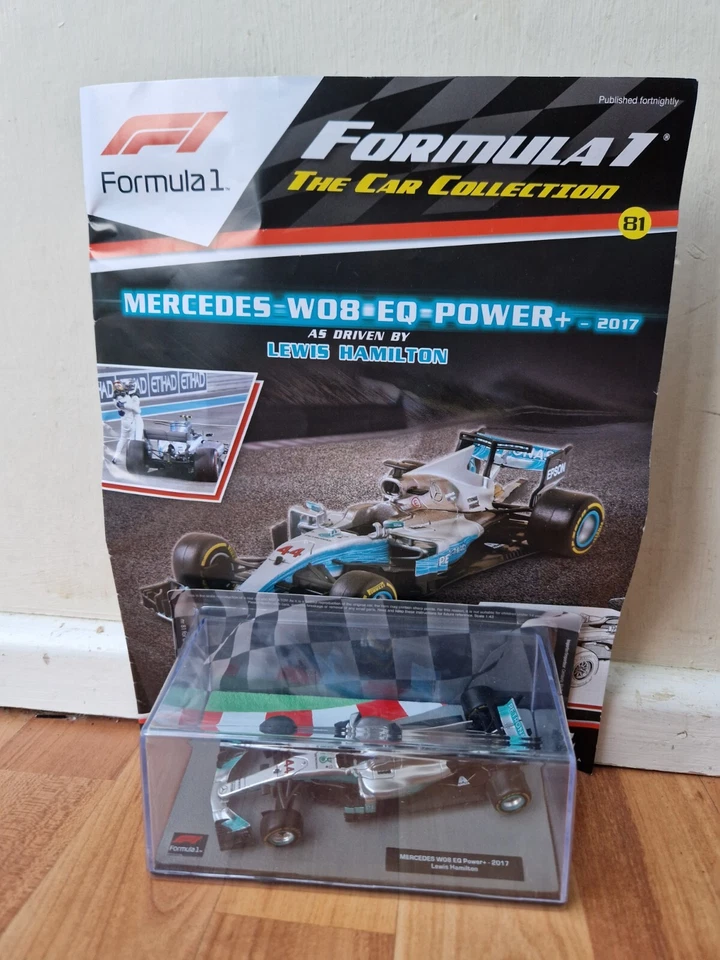 1/43 F1 FORMULA 1 CAR COLLECTION #81 MERCEDES W08 EQ POWER LEWIS HAMILTON 2017 - Image 1 of 3