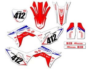 2018 CRF 250 R BINARY Red Senge Graphics Kit Compatible with Honda - Picture 1 of 10