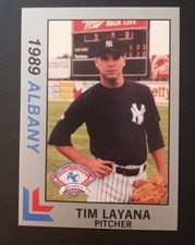 1989 Best Albany-Colonie Yankees Platinum Tim Layana #5