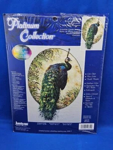 Janlynn 2010 Platinum Collection Elegant Peacock X Stitch Kit Bird 106-0054 RARE - Picture 1 of 4